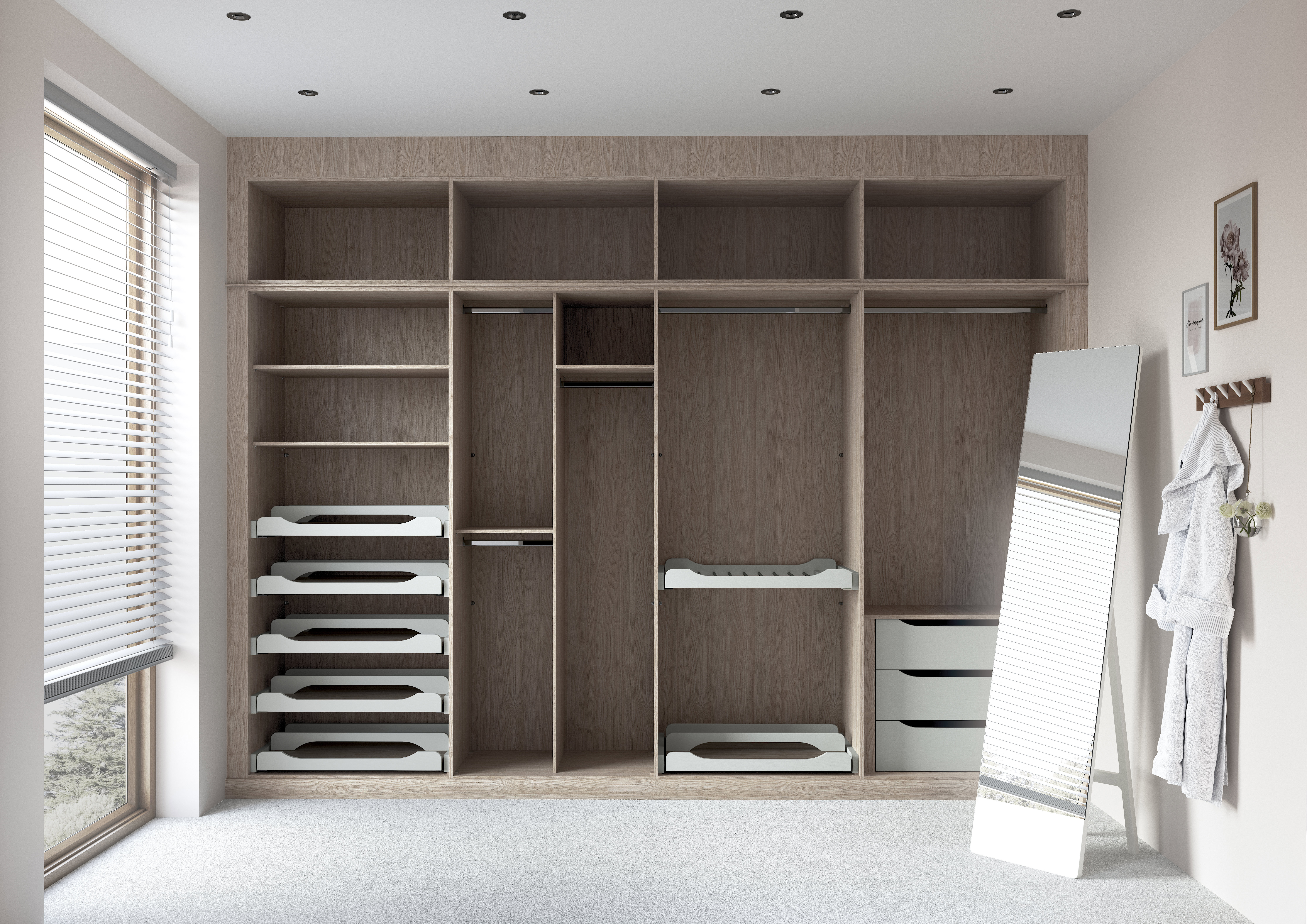 Avon fitted bedroom with clean interior storage
