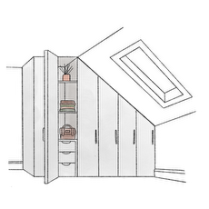 fitted wardrobe for sloping ceiling illustration
