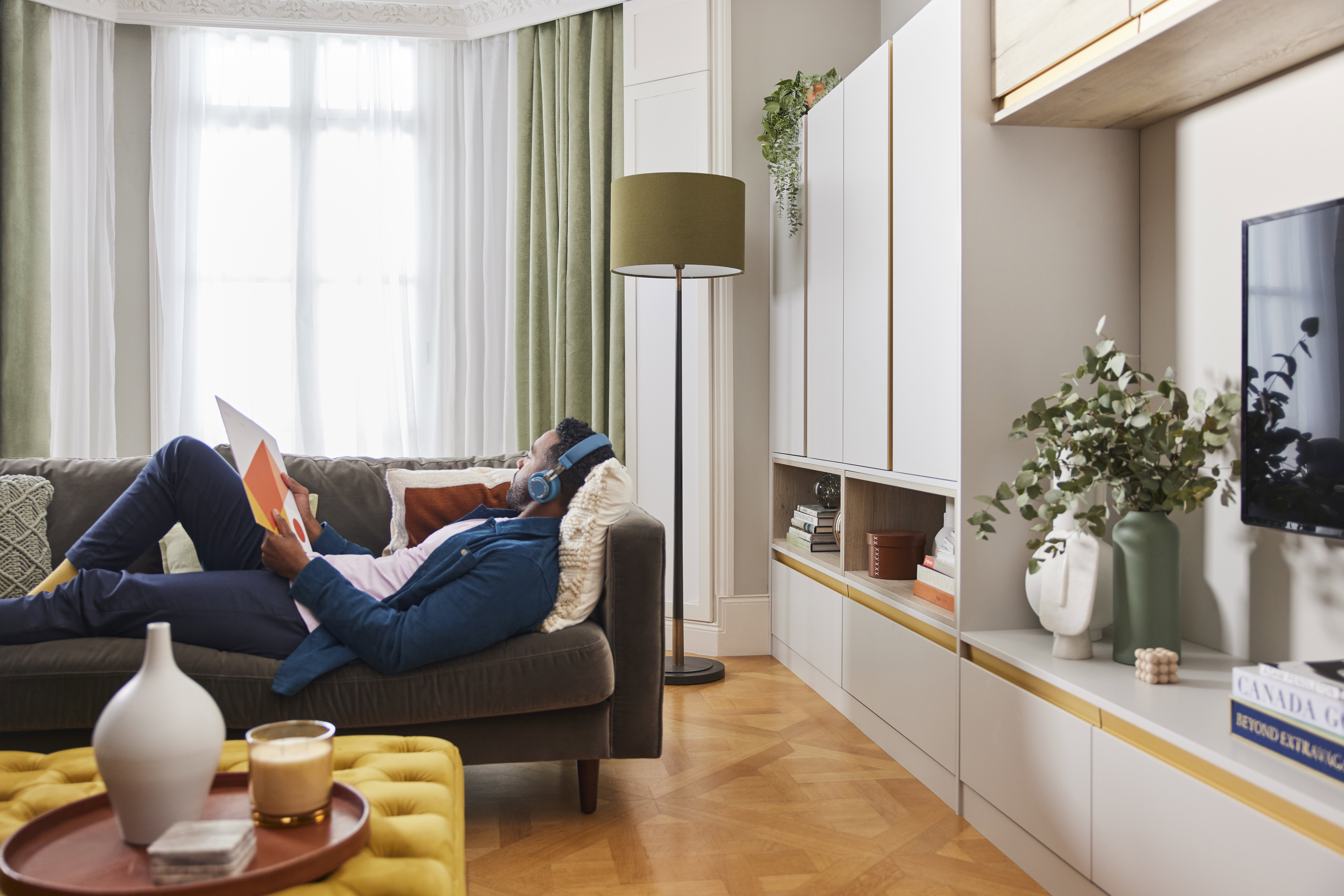 white living room storage with tv unit