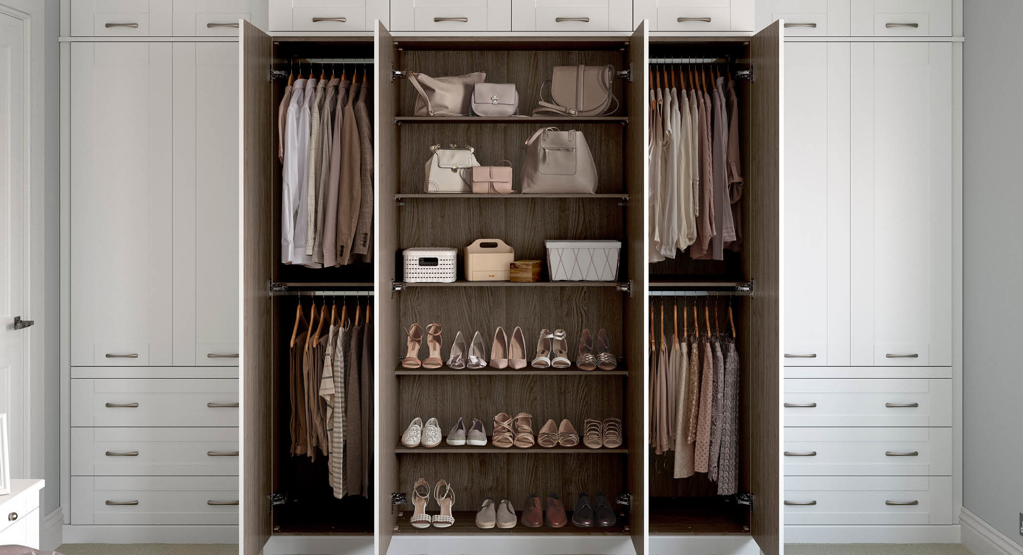 Double Hanging Fitted Wardrobes