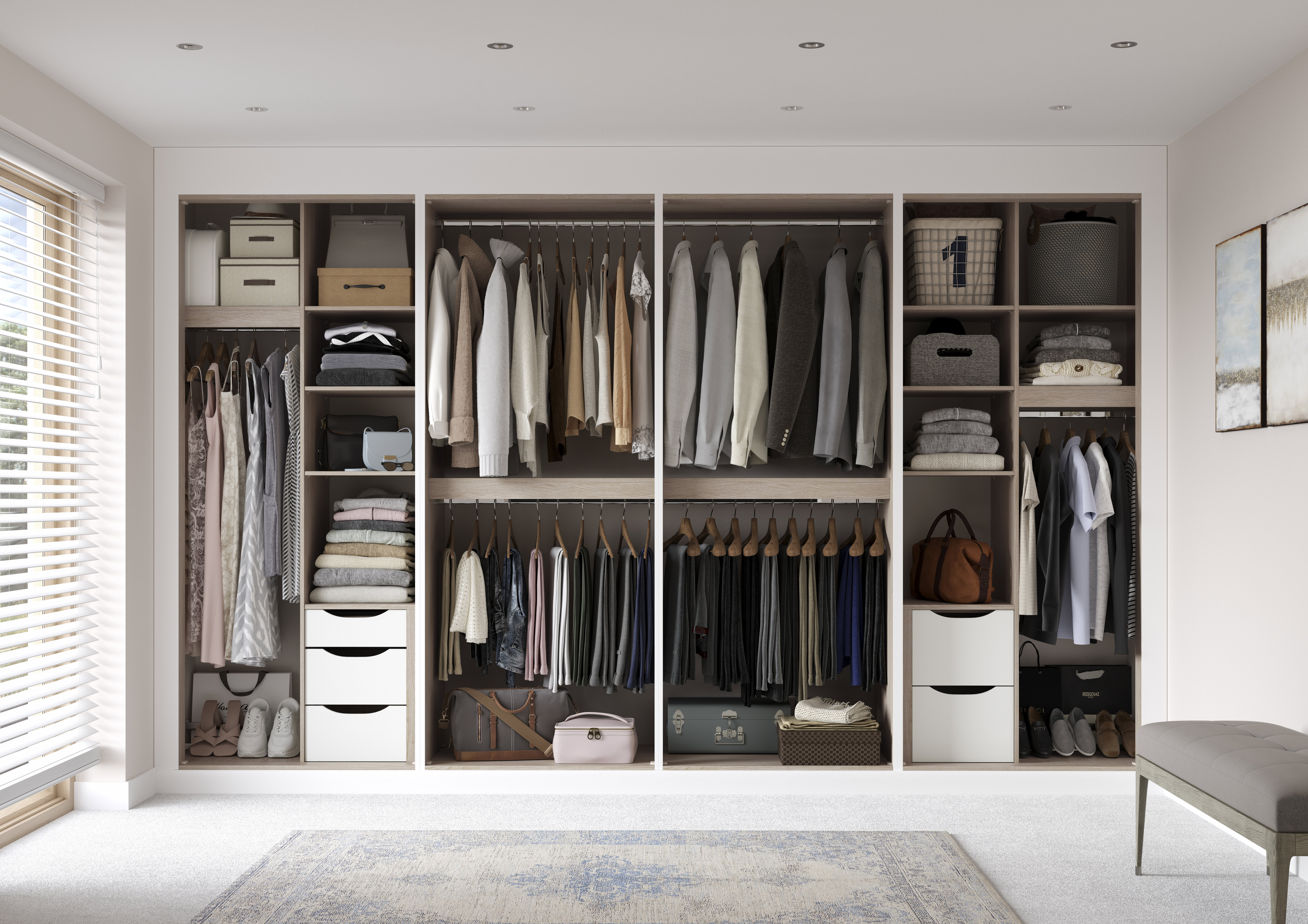 Space Luxe fitted wardrobe interior